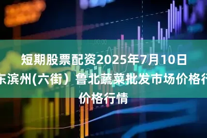 短期股票配资2025年7月10日山东滨州(六街）鲁北蔬菜批发市场价格行情